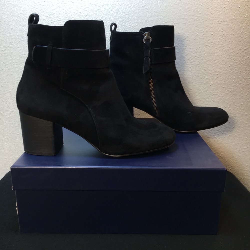 Splendid “Nilo” Black Suede Ankle Boots